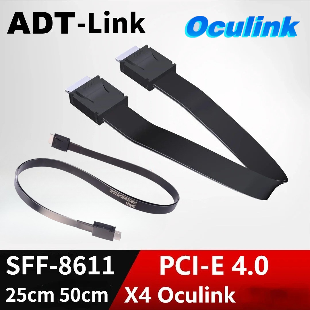 External Gpu Dock Pcie 4.0 Oculink - 1M PCI-E 4.0 X4 SFF-8611 수형