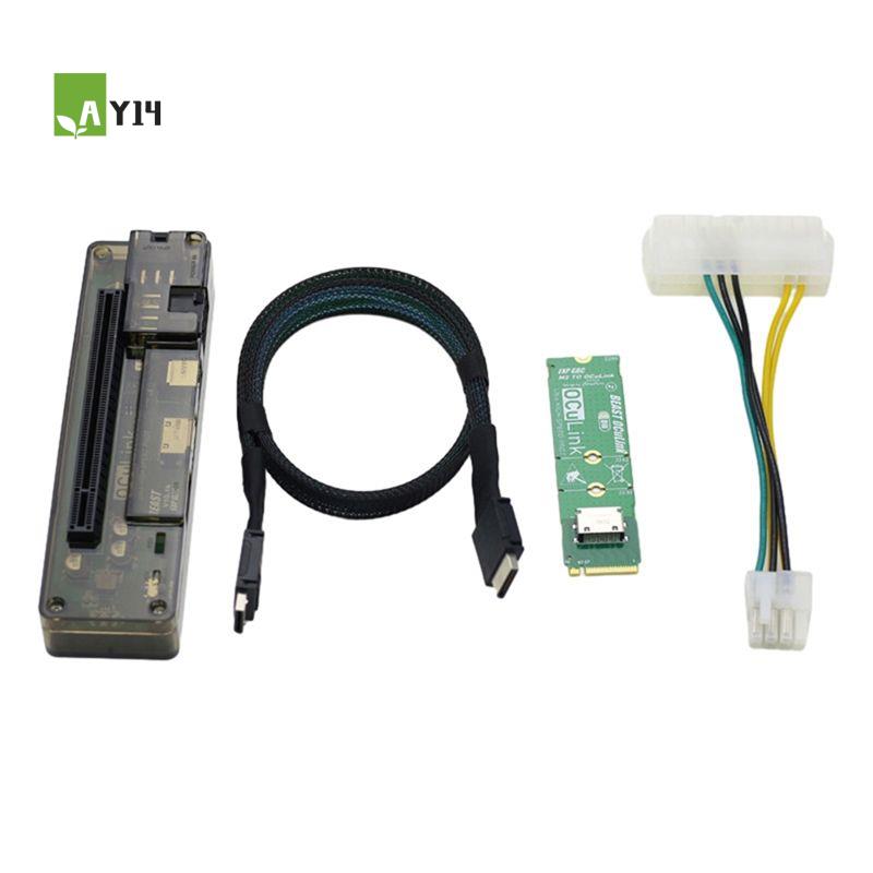 External Gpu Dock Pcie 4.0 Oculink - AY14 -M.2 MKEY-OCULINK 어댑터 고속 GPU