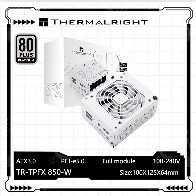 Sfx Power Supply 850W Gold - 써멀라이트 TR-TPFX850 화이트 SFX 풀 모듈