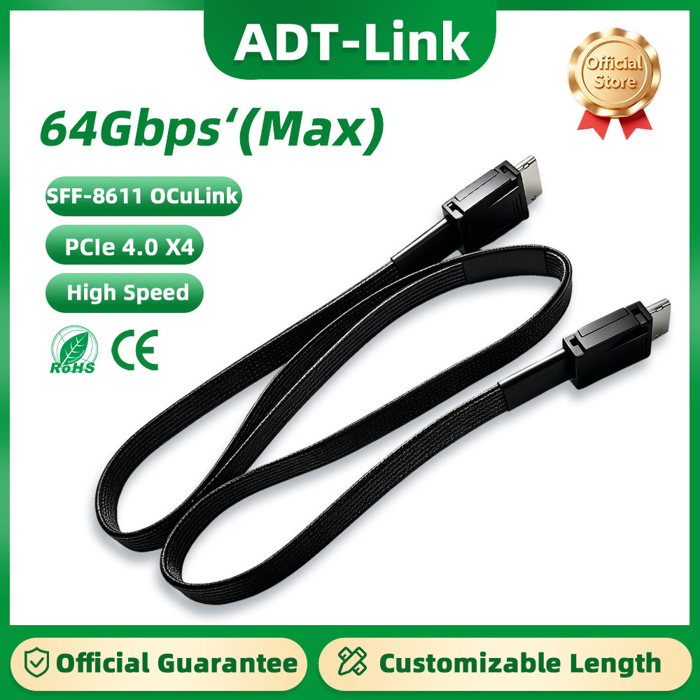 ADT-Link 64Gb 남성-남성 PCIE 4.0 X - External Gpu Dock Pcie 4.0 Oculink 리뷰 및 가격