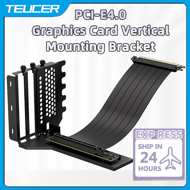 TEUCER 수직 GPU 장착 브래킷 그래픽 카드 홀더 - Pcie 4.0 X16 Riser Cable 90 Degree 리뷰 및 가격