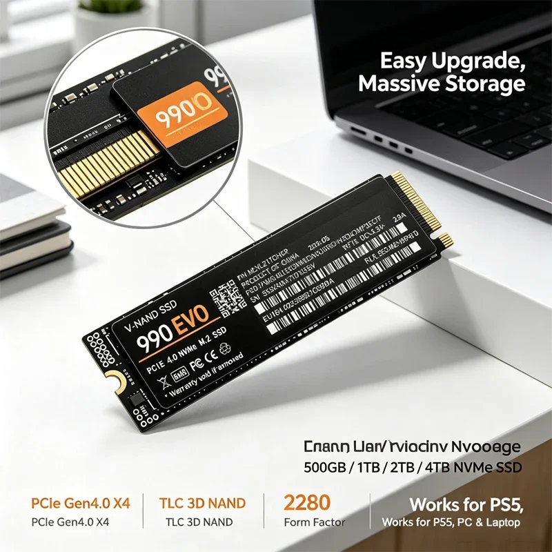 게이밍용 M.2 NVMe SSD 990 EVO PCIe - M.2 Nvme 4Tb Pcie 4.0 Ssd 리뷰 및 가격