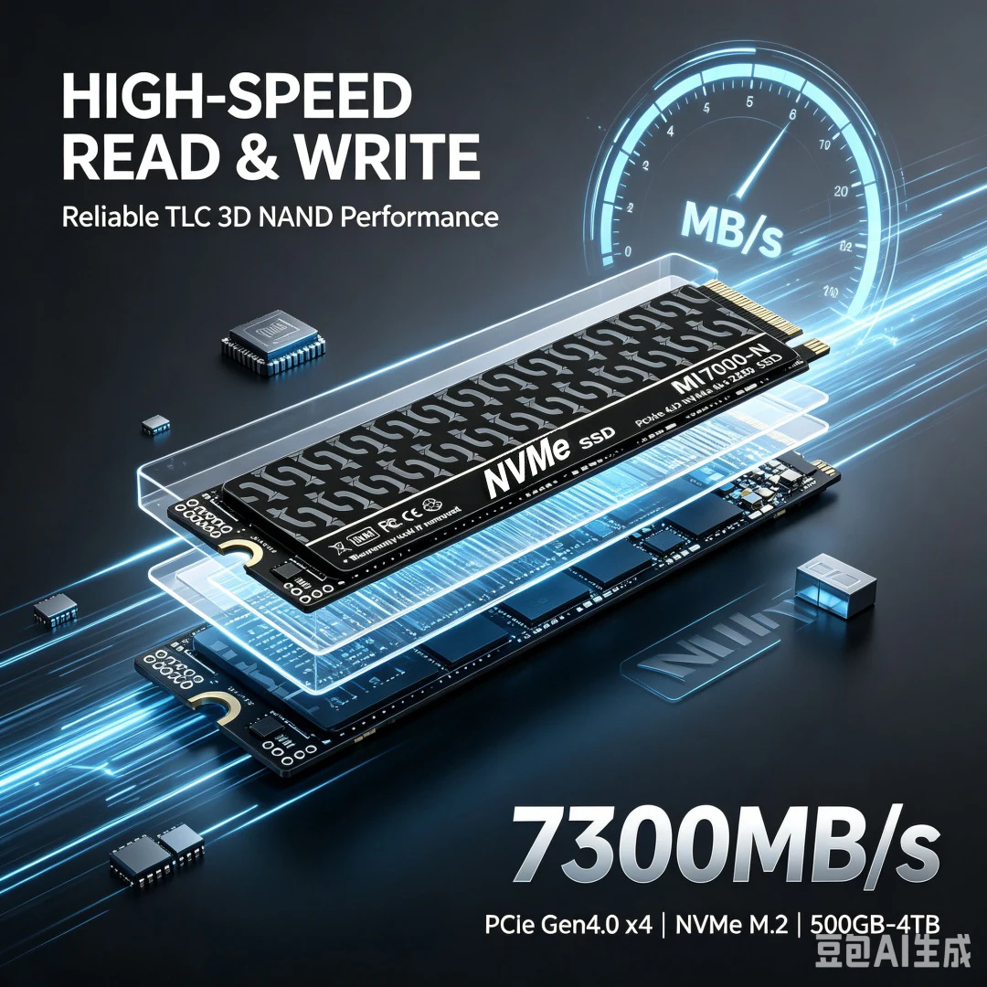 MI7000-N 7300MB/s SSD 1TB 2TB  - M.2 Nvme 4Tb Pcie 4.0 Ssd 리뷰 및 가격