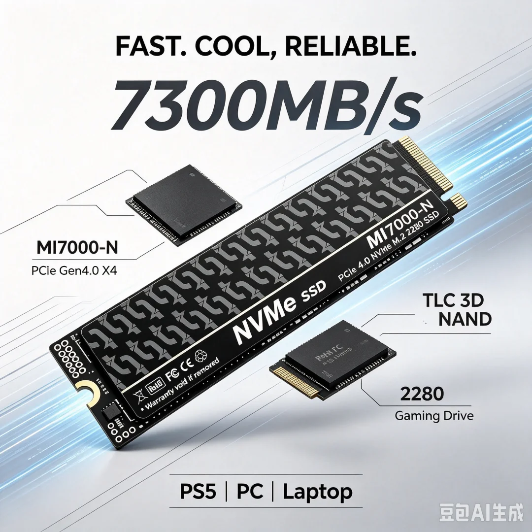 MI7000-N 7300MB/s SSD 1TB 2TB  - M.2 Nvme 4Tb Pcie 4.0 Ssd 리뷰 및 가격